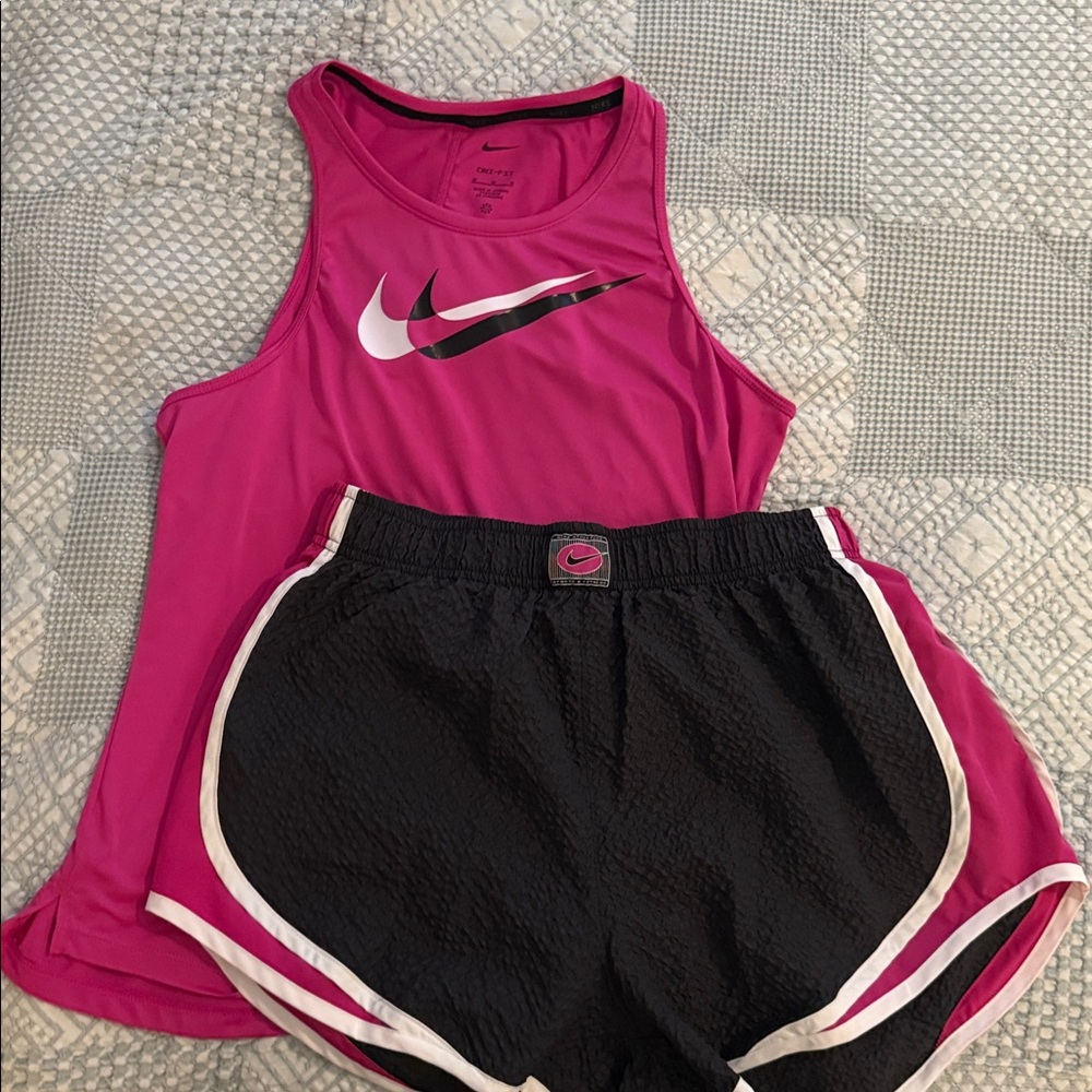 Nike DRI-FIT tank top and matching shorts